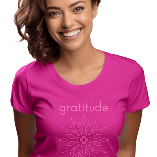Gratitude Tee: Soft, Comfortable and Inspiring—Blush